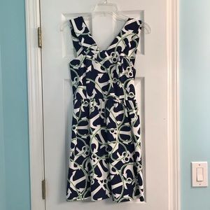 MudPie Navy Blue Anchor Dress